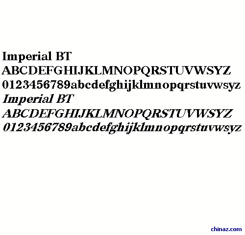 Imperial BT字体