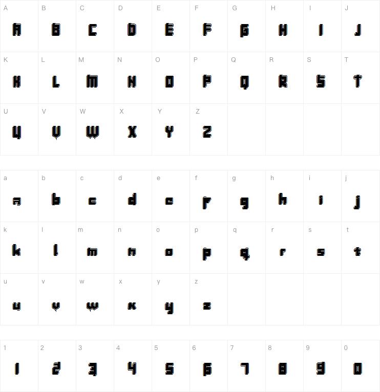 Inavelkromosomkalas字体