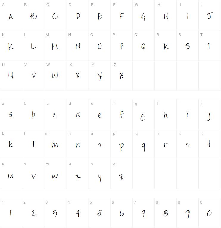 Jayneprint字体