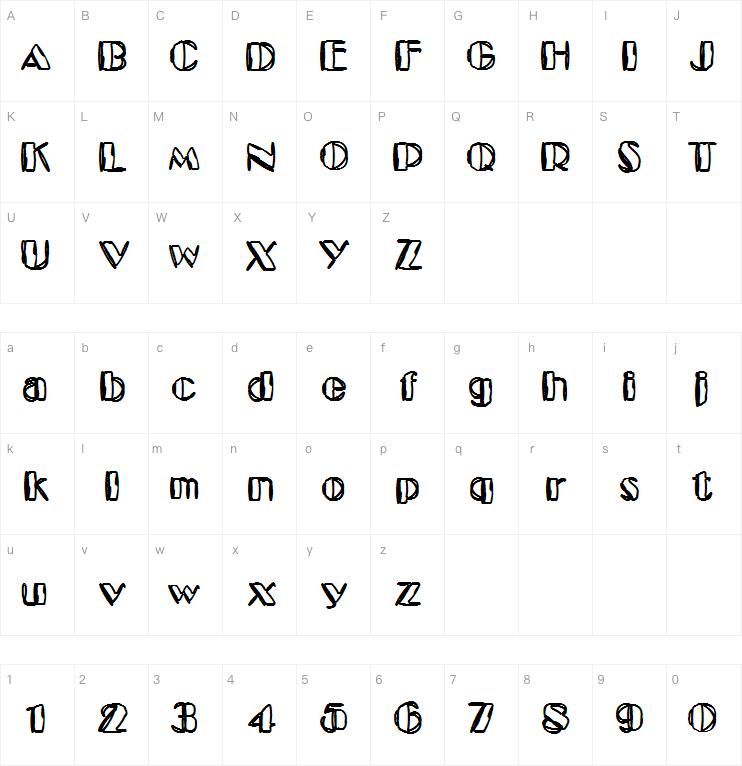 Kaptaintribble字体