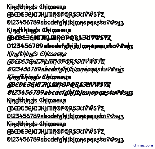 Kingthings Chimaera字体