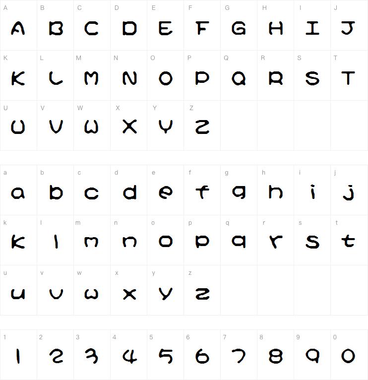 Kirbynokirakizzu字体