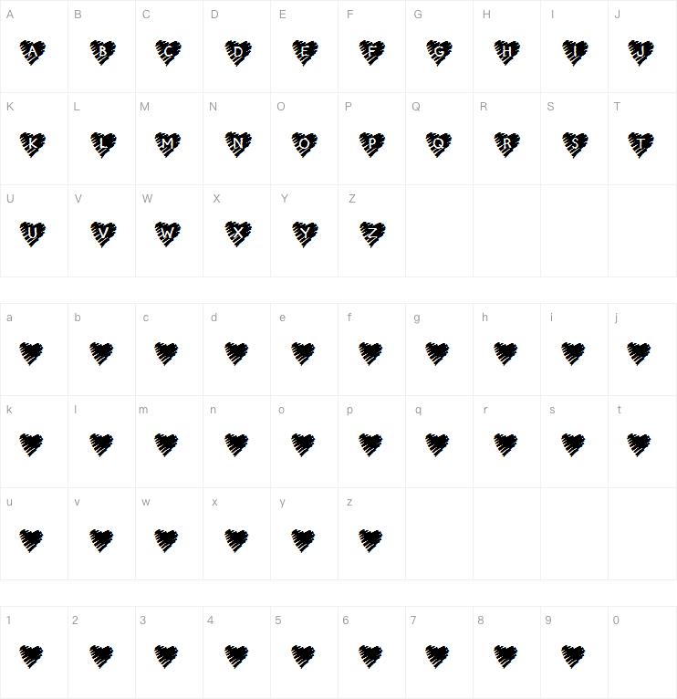 Krscribbleheart字体