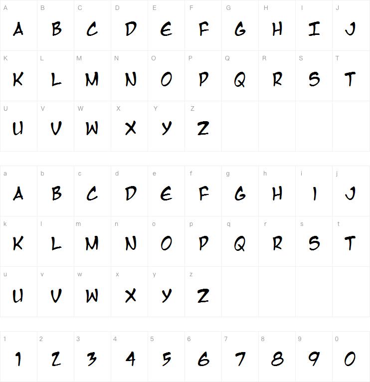 Mangatemple字体
