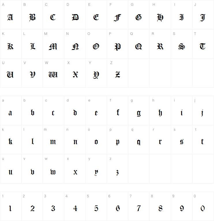 Manuscript字体