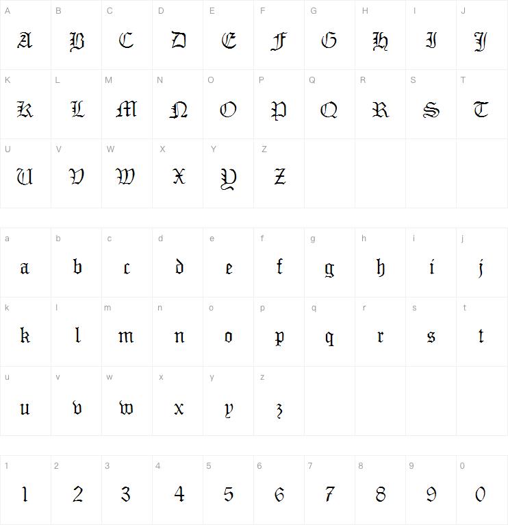 Monamourfraktur字体