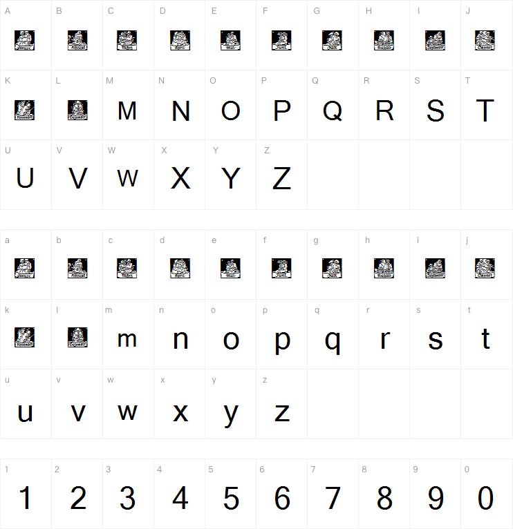 Monatsvignetten1字体