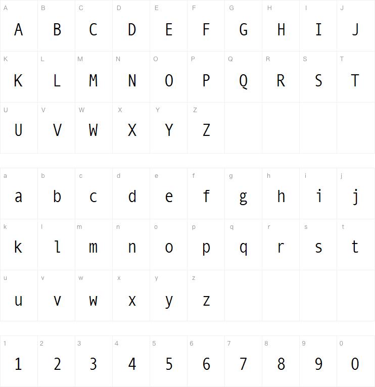 Monospatial字体