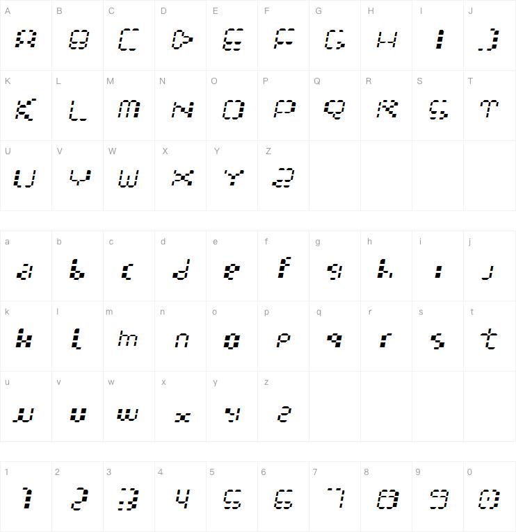 Multihora字体