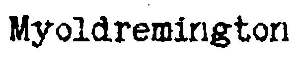 Myoldremington字体