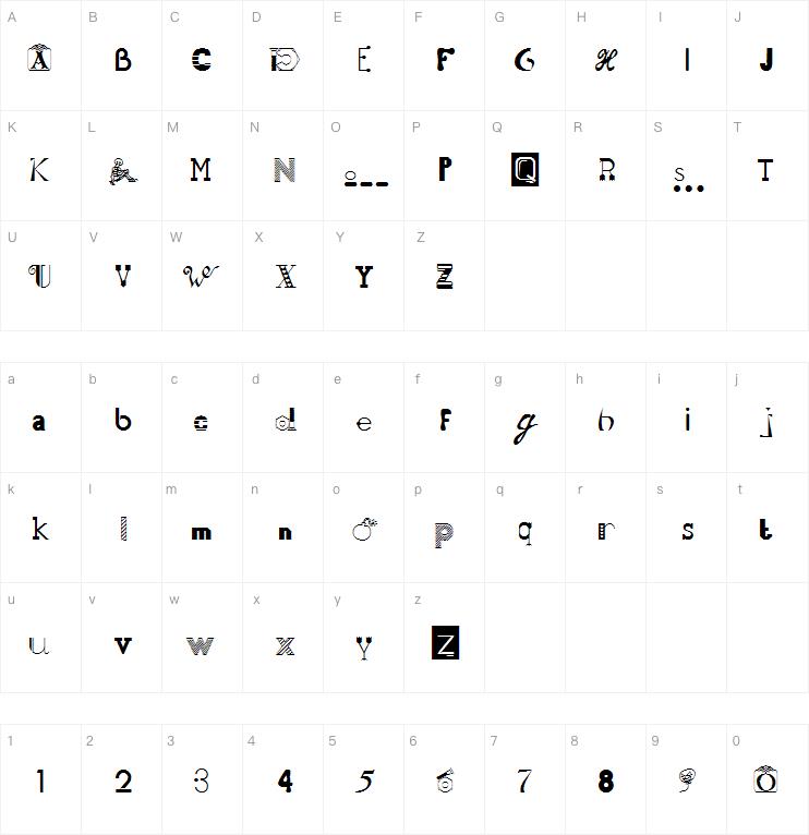 50 fonts 2字体