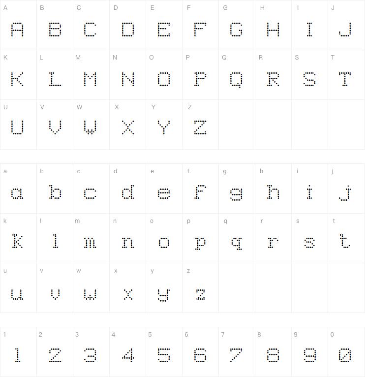 8Pin Matrix字体