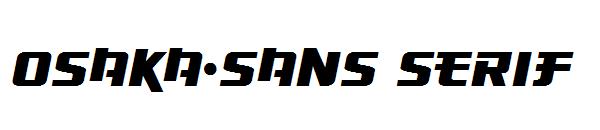 Osaka-Sans Serif字体
