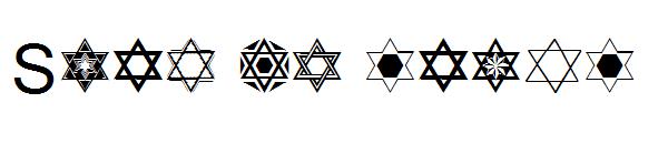 Star of david字体