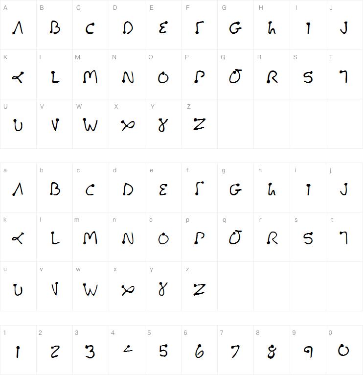 PalmPilot字体