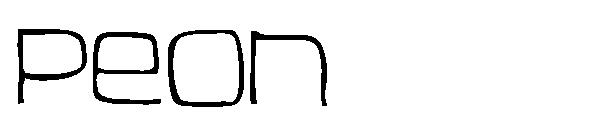 Peon字体