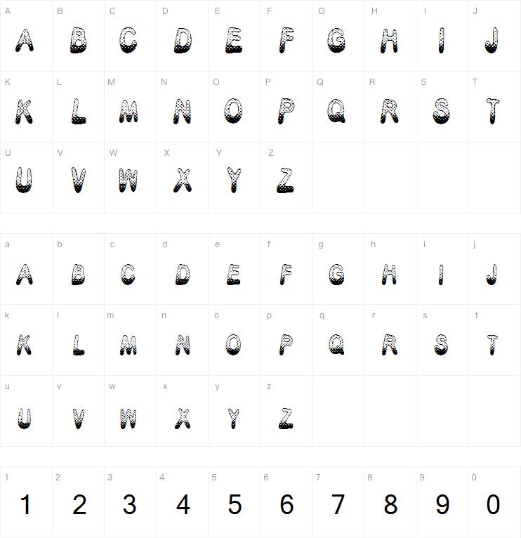 Poisondots字体