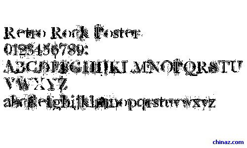 Retro Rock Poster字体