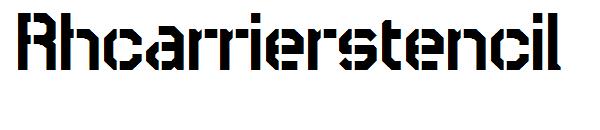 Rhcarrierstencil字体