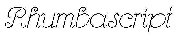 Rhumbascript字体