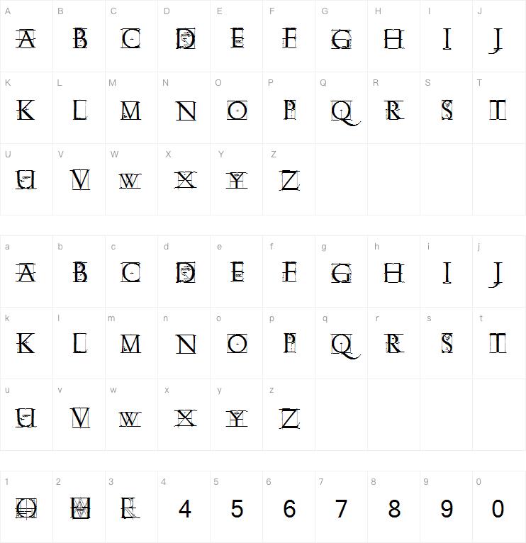 Romangridcaps字体