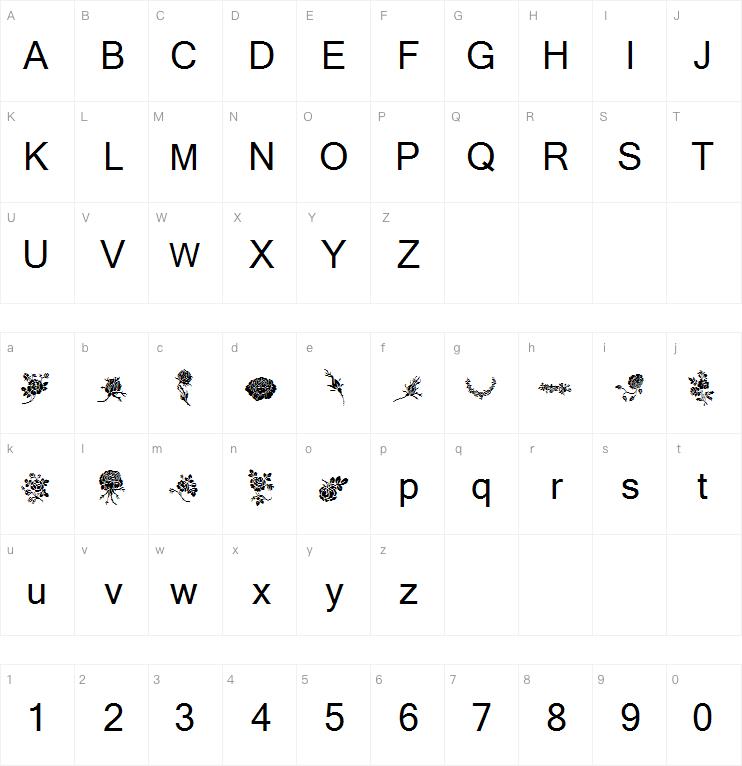Rosegarden字体