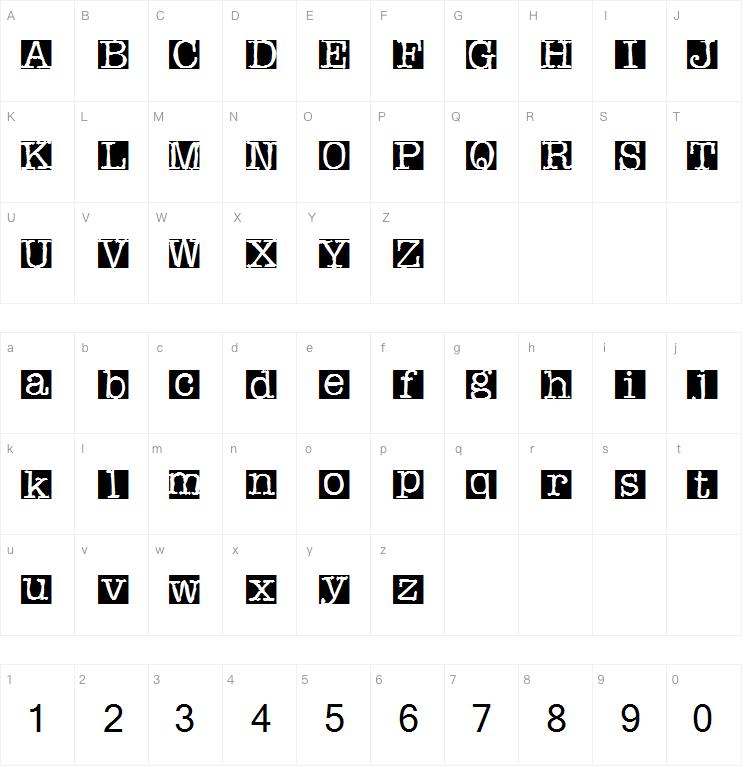 Rubberstamp字体