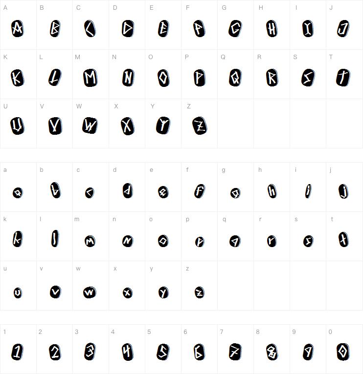Runezofomega字体