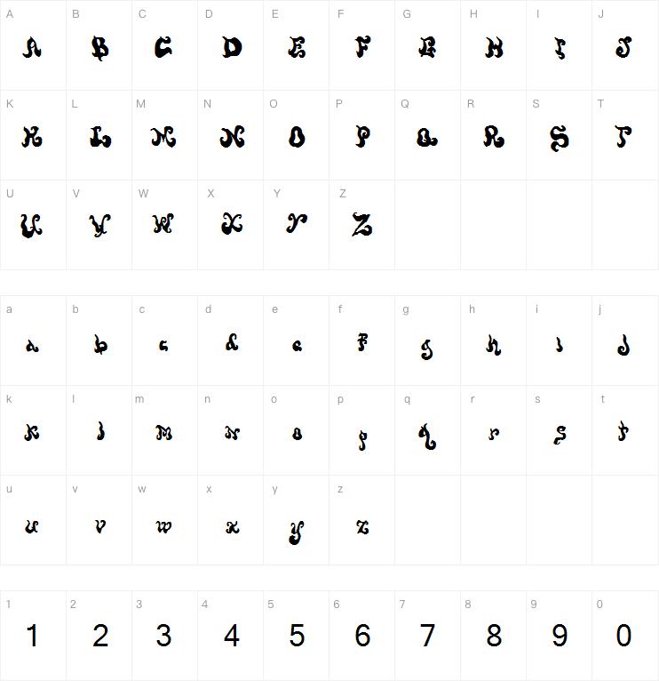 Screwymeltedwax字体