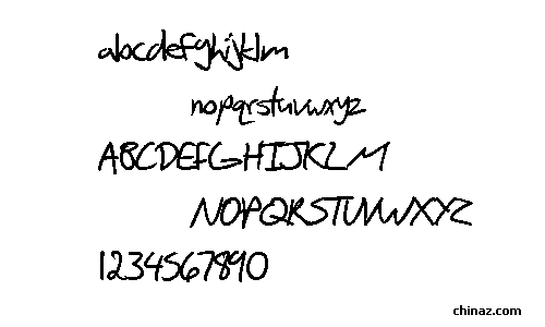 Scribbled sans字体