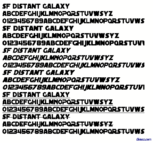 SF Distant Galaxy字体