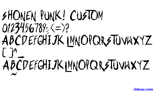 Shonen Punk custom字体