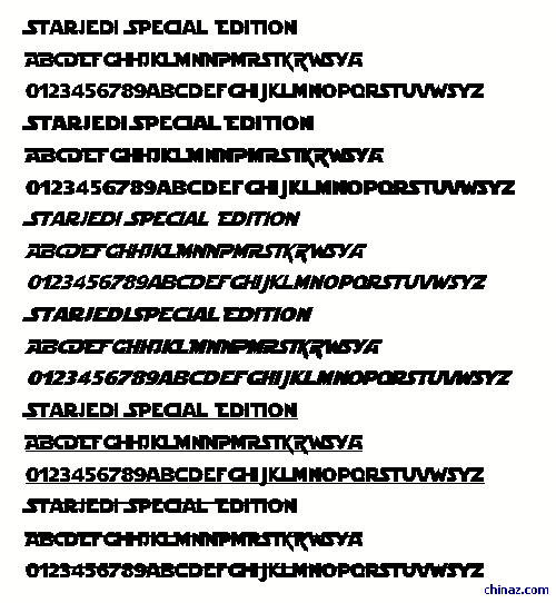 StarJedi Special Edition字体