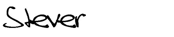 Stever字体