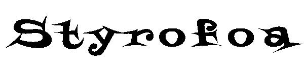 Styrofoa字体