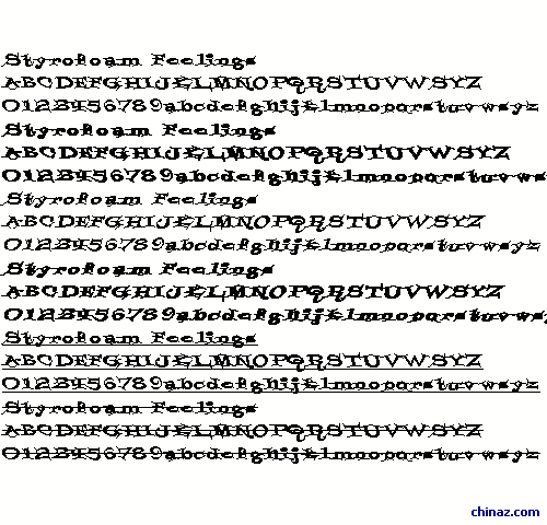 Styrofoam Feelings字体