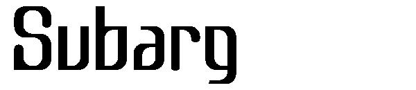 Subarg字体
