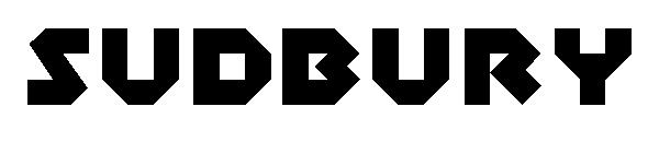 Sudbury字体