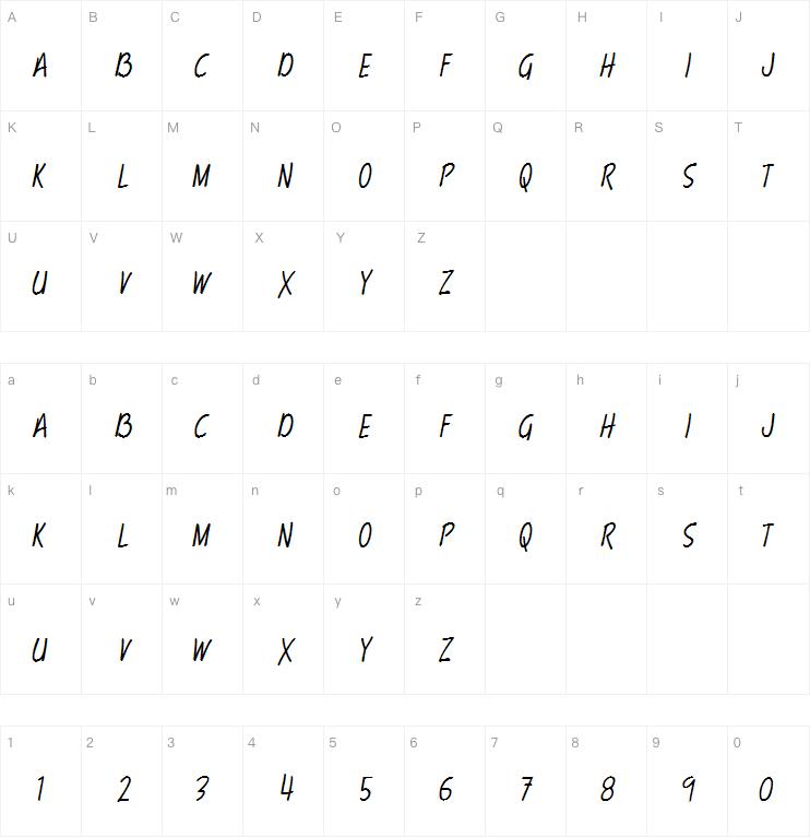 Terryscript字体