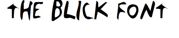 The Blick Font