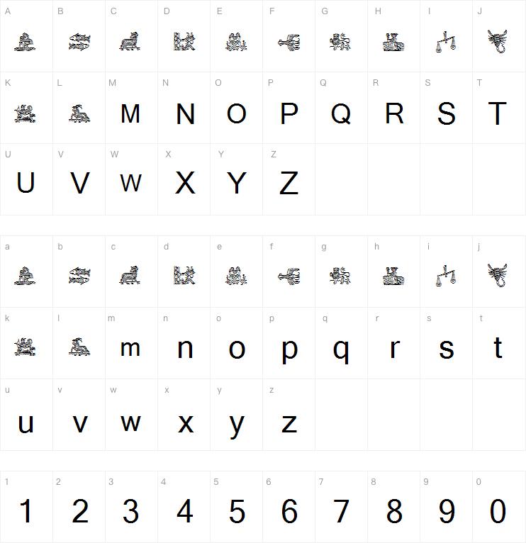 Tierkreis3字体