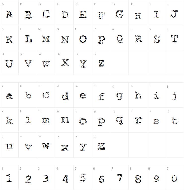 Typewriter from hell字体