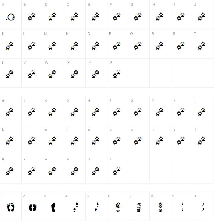 Tracks字体