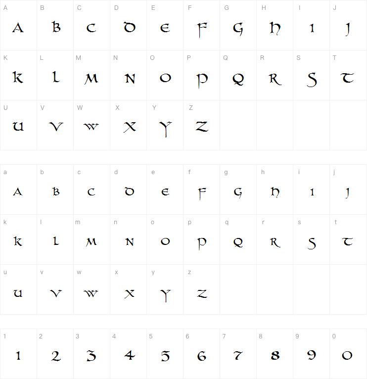 Unzialish字体