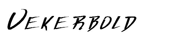 Vekerbold字体