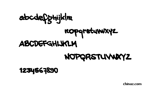Vinz hand bold字体