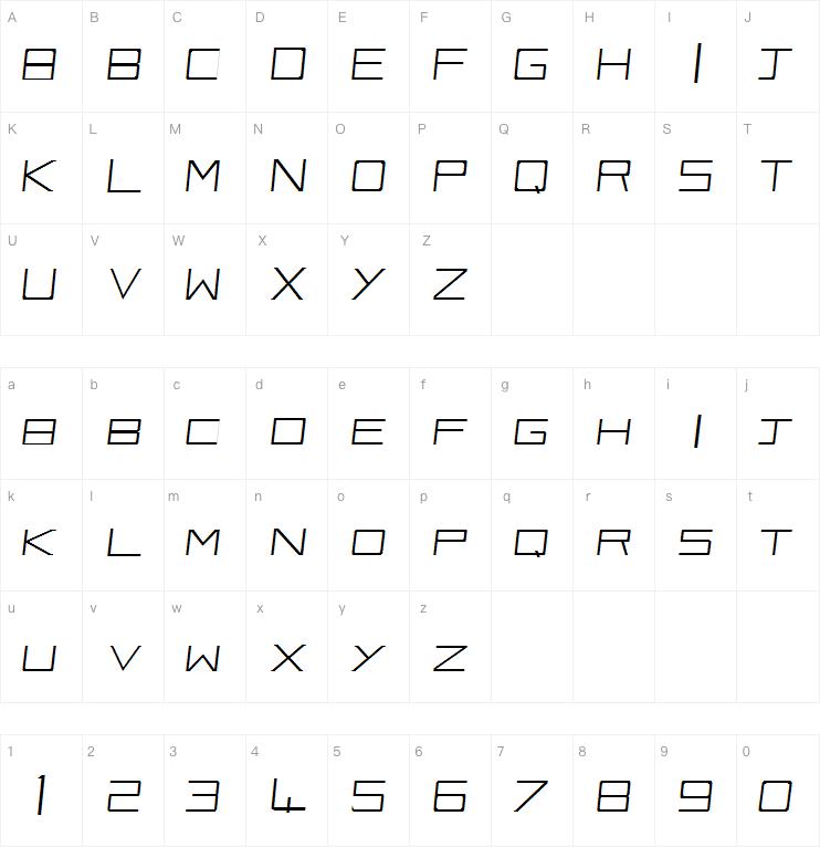 Vox-Slanted字体