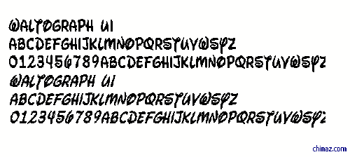 Waltograph UI Bold字体