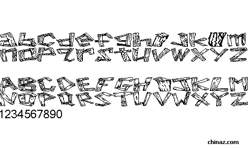 Wood 2字体