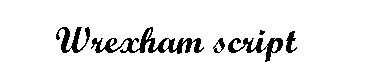Wrexham script字体